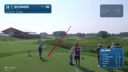 Matti Schmid | Round 2 | 13th hole | Shot 1 | 2025 3M Open
