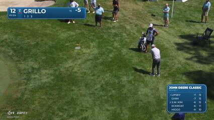 Emiliano Grillo | Round 1 | 12th hole | Shot 2 | 2025 John Deere