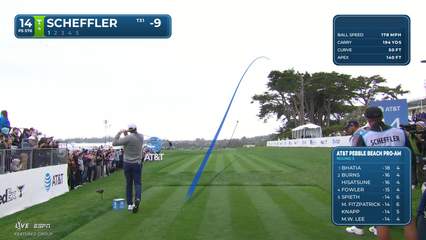 Scottie Scheffler | Round 3 | 14th hole | Shot 1 | 2026 AT&T Pebble Beach