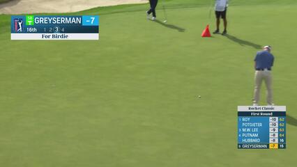 Max Greyserman | Round 1 | 16th hole | Shot 3 | 2025 Rocket Classic