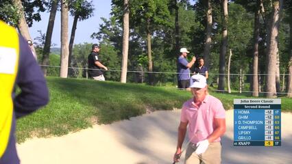 Jake Knapp | Round 2 | 18th hole | Shot 2 | 2025 John Deere