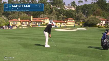 Scottie Scheffler | Round 4 | 11th hole | Shot 2 | 2025 AT&T Pebble Beach