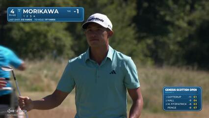 Collin Morikawa | Round 2 | 4th hole | Shot 2 | 2025 Genesis Scottish Open