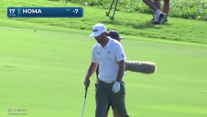 Max Homa | Round 2 | 17th hole | Shot 2 | 2025 The Sentry
