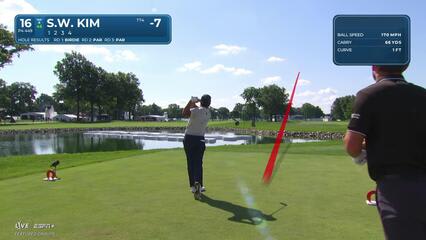 Si Woo Kim | Round 4 | 16th hole | Shot 1 | 2025 Rocket Classic