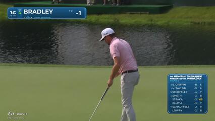 Keegan Bradley | Round 3 | 16th hole | Shot 2 | 2025 the Memorial