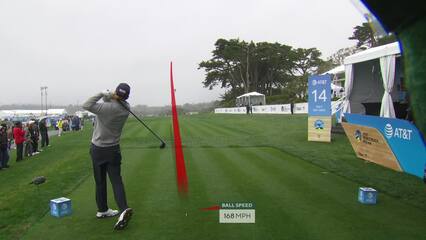Russell Henley | Round 3 | 14th hole | Shot 1 | 2025 AT&T Pebble Beach