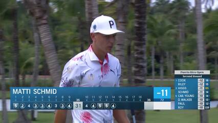 Matti Schmid | Round 2 | 14th hole | Shot 4 | 2025 Puerto Rico