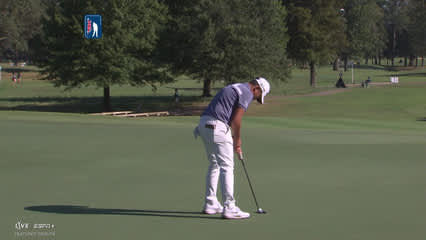 Kevin Yu | Round 1 | 17th hole | Shot 4 | 2025 Sanderson Farms