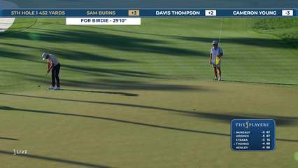Sam Burns | Round 1 | 5th hole | Shot 4 | 2026 THE PLAYERS