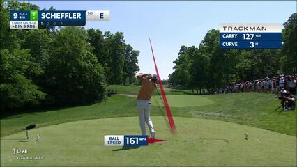 Scottie Scheffler | 2023 the Memorial | Round 2 | 9th hole | Shot 1