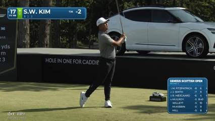 Si Woo Kim | Round 2 | 17th hole | Shot 1 | 2026 Genesis Scottish Open