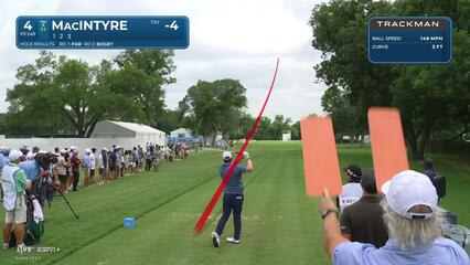 Robert MacIntyre | Round 3 | 4th hole | Shot 1 | 2025 Charles Schwab