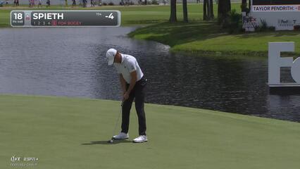 Jordan Spieth | Round 4 | 18th hole | Shot 5 | 2025 FedEx St. Jude