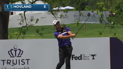 Viktor Hovland | Round 1 | 1st hole | Shot 1 | 2025 Truist Championship