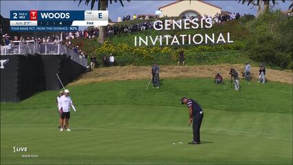 Tiger Woods | 2024 Genesis | Round 2 | 2nd hole | Shot 4