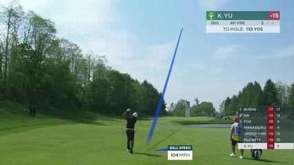 Kevin Yu | Round 4 | 10th hole | Shot 2 | 2025 RBC Canadian