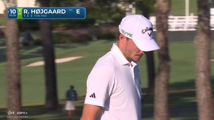 Rasmus Højgaard | Round 1 | 10th hole | Shot 3 | 2025 Sanderson Farms