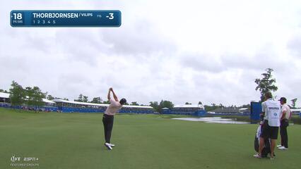 Michael Thorbjornsen | Round 1 | 18th hole | Shot 2 | 2025 Zurich Classic