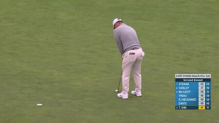 Tom Kim | Round 2 | 12th hole | Shot 3 | 2025 AT&T Pebble Beach