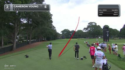 Cameron Young | Round 1 | 2nd hole | Shot 1 | 2025 TOUR Championship