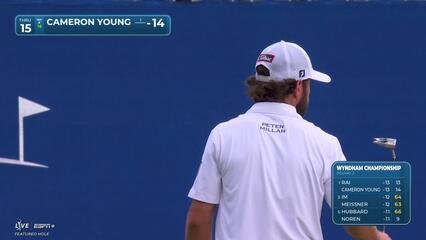 Cameron Young | Round 2 | 15th hole | Shot 4 | 2025 Wyndham