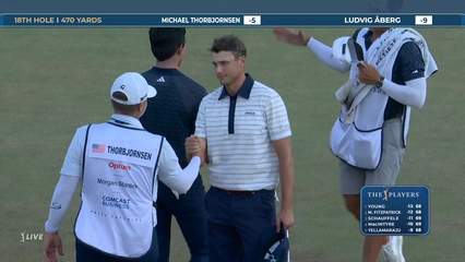 Ludvig Aberg | Round 4 | 18th hole | Shot 4 | 2026 THE PLAYERS