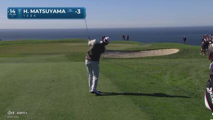 Hideki Matsuyama | Round 2 | 14th hole | Shot 2 | 2025 Farmers