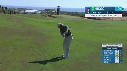 Garrick Higgo | Round 4 | 13th hole | Shot 2 | 2025 World Wide Technology