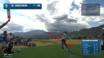 Blades Brown | Round 3 | 16th hole | Shot 1 | 2026 The American Express