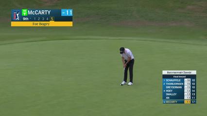 Matt McCarty | Round 4 | 9th hole | Shot 5 | 2025 Baycurrent