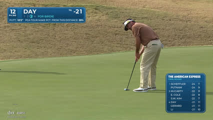 Jason Day | Round 4 | 12th hole | Shot 4 | 2026 The American Express