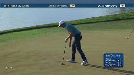 Corey Conners | Round 3 | 16th hole | Shot 5 | 2026 THE PLAYERS