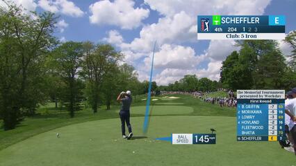 Scottie Scheffler | Round 1 | 4th hole | Shot 1 | 2025 the Memorial