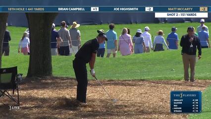Matt McCarty | Round 1 | 18th hole | Shot 2 | 2025 THE PLAYERS