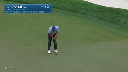 Karl Vilips | Round 1 | 8th hole | Shot 3 | 2025 Valspar