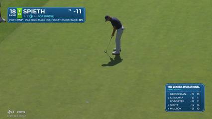 Jordan Spieth | Round 4 | 18th hole | Shot 4 | 2026 The Genesis