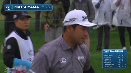 Hideki Matsuyama | Round 2 | 12th hole | Shot 4 | 2025 Truist Championship