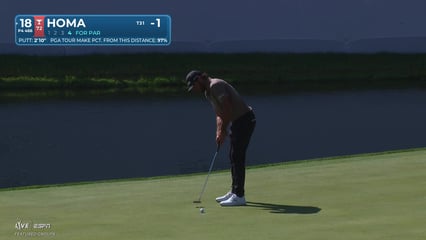 Max Homa | Round 1 | 18th hole | Shot 4 | 2026 John Deere