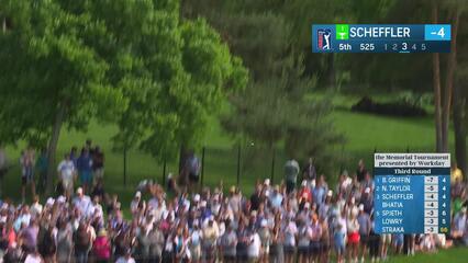 Scottie Scheffler | Round 3 | 5th hole | Shot 3 | 2025 the Memorial