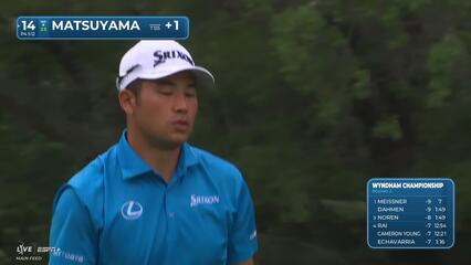 Hideki Matsuyama | Round 2 | 14th hole | Shot 4 | 2025 Wyndham