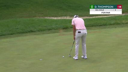 Davis Thompson | Round 4 | 12th hole | Shot 3 | 2025 John Deere