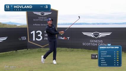 Viktor Hovland | Round 1 | 13th hole | Shot 1 | 2025 Genesis Scottish Open