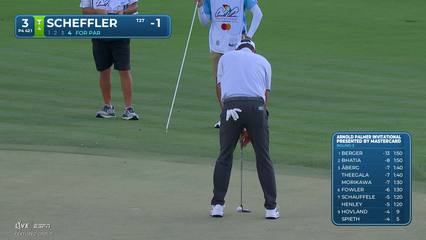 Scottie Scheffler | Round 3 | 3rd hole | Shot 4 | 2026 Arnold Palmer