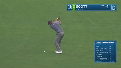 Adam Scott | Round 3 | 18th hole | Shot 2 | 2026 Truist Championship