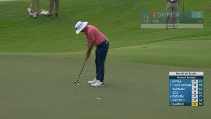 Joel Dahmen | Round 2 | 16th hole | Shot 4 | 2025 The RSM Classic