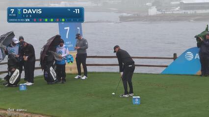 Cam Davis | Round 3 | 7th hole | Shot 1 | 2025 AT&T Pebble Beach