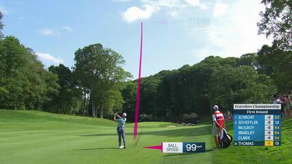 Justin Thomas | Round 1 | 14th hole | Shot 2 | 2025 Travelers