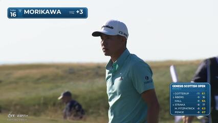 Collin Morikawa | Round 2 | 16th hole | Shot 6 | 2025 Genesis Scottish Open