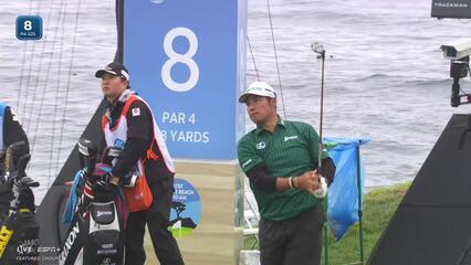 Hideki Matsuyama | Round 3 | 8th hole | Shot 1 | 2025 AT&T Pebble Beach